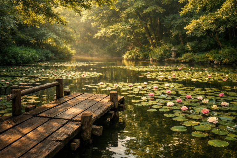 Esse espaço reforça a ligação entre a família imperial, a estética japonesa e o apreço pela natureza como forma de equilíbrio espiritual.